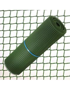 Malla Cuadrada Plastico 0,5 cm. x 1 metro. Verde Rollo 25 metros