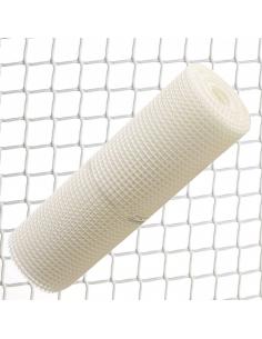 Malla Cuadrada Plastico 1,0 cm. x 1 metro. Blanca Rollo 25 metros
