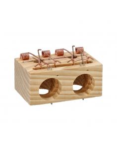 Trampa De Madera Para Ratones 2 Agujeros Ø 28 mm.