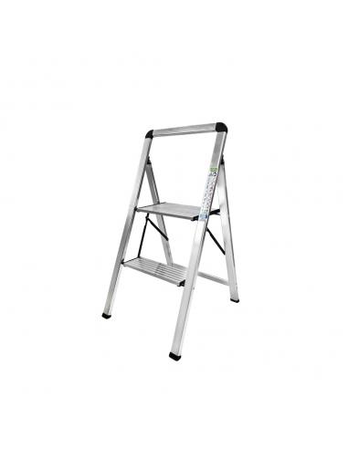 Escalera Plana Aluminio 2 Peldaños