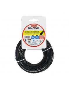Hilo Nylon / Aluminio Dentadado Cuadrado Profesional Ø 3,0 mm. (Rollo 12 metros)