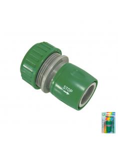 Conector Manguera Plastico 3/4 Con Stop  Blister - Imagen 1