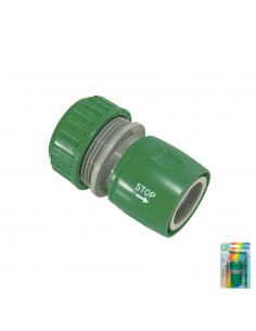 Conector Manguera Plastico 1/2 Con Stop  Blister - Imagen 1