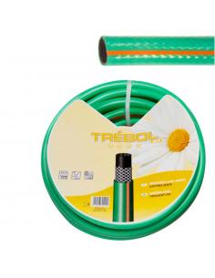 Manguera Verde Trebol Trenzado 15 mm. - 5/8" Rollo 50 Metros - Imagen 1