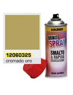 Spray Pintura Cromado Oro 400 ml. - Imagen 1