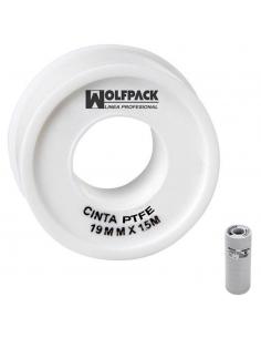 Cinta PTFE Wolfpack  19 mm. x 15 m. (Paquete de 10 Rollos) - Imagen 1