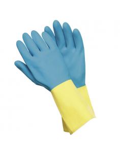 Guantes Neopreno / Latex Bicolor Talla L (Par) - Imagen 1