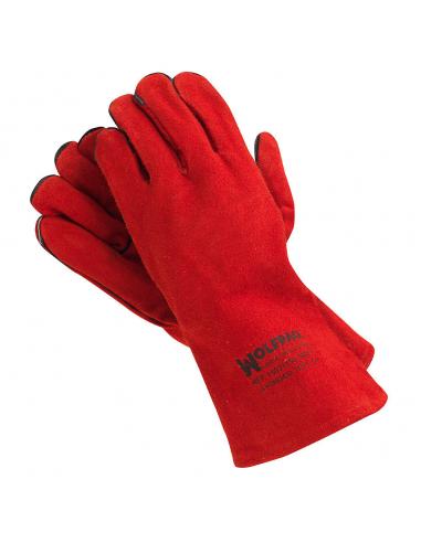 Guantes Soldar Denso Rojo Largo (Par) - Imagen 1