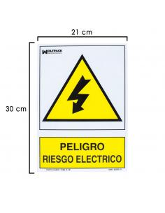 Cartel Peligro Electrico 30x21 cm. - Imagen 1