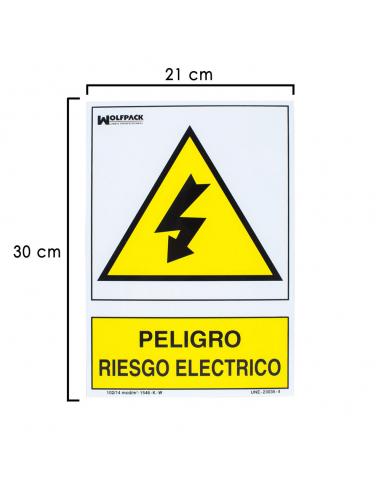 Cartel Peligro Electrico 30x21 cm. - Imagen 1