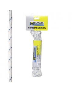 Cuerda Nylon Alta Tenacidad Blanca / Azul (Madeja 10 m.) - Imagen 1