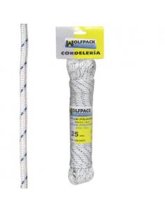 Cuerda Nylon Alta Tenacidad Blanca / Azul (Madeja 25 m.) - Imagen 1