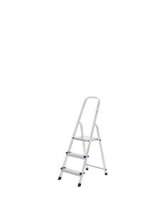 Oryx Escalera Aluminio 3 Peldaños Plegable, Uso doméstico, Antideslizante, Ligera y Resistente - Imagen 1