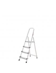 Oryx Escalera Aluminio 4 Peldaños Plegable, Uso doméstico, Antideslizante, Ligera y Resistente - Imagen 1