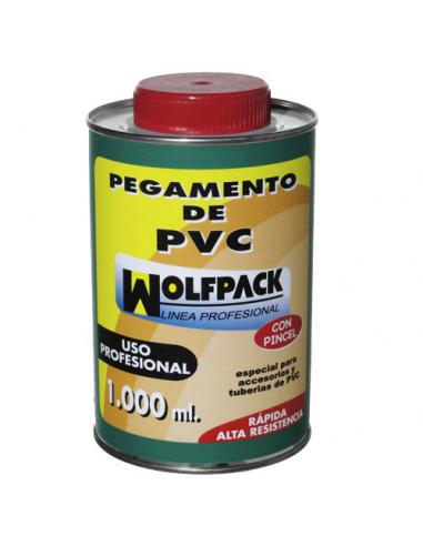 Pegamento Pvc  Wolfpack  Con Pincel 1000 ml. - Imagen 1