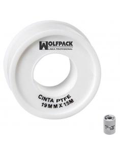Cinta PTFE Wolfpack 19 mm. x 50 m. Grueso. (Paquete de 5 Rollos) - Imagen 1
