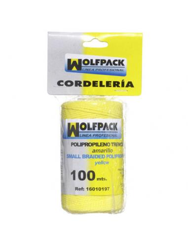 Cuerda Trencilla Polipropileno Amarillo (Bobina 100 Metros) - Imagen 1