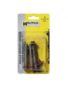 Anclaje Metálico Tornillo 8x 80/10 mm. (3 Piezas) - Imagen 1