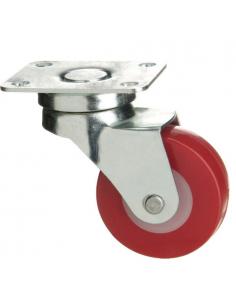 Rueda Poliuretano Placa 40 mm. - Imagen 1