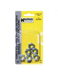 Tuerca Hexagonal Zincada Din934 M12 (4 Piezas) - Imagen 1