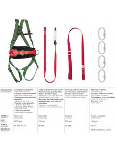 Arnes Anticaidas Kit Seguridad Nº 2 (7 piezas) EN361 - Imagen 1