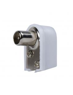 Conector Tv Macho Acodado  9,5 mm. - Imagen 1