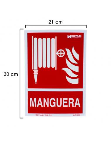 Cartel Manguera 30x21 cm. - Imagen 1