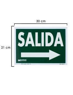 Cartel Salida A Derecha 21x30 cm. - Imagen 1