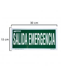 Cartel Salida De Emergencia 15x30 cm. - Imagen 1