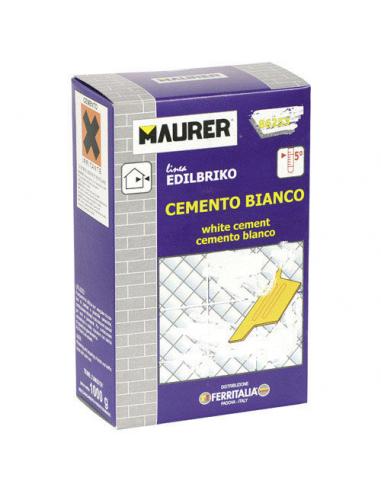 Edil Cemento Blanco Maurer (Caja 1 kg.) - Imagen 1
