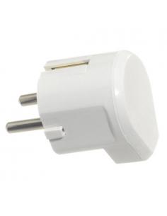 Clavija / Enchufe Salida Lateral 16 A. 250 V. Blanca - Imagen 1