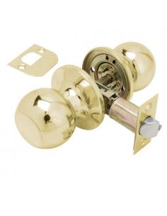 Pomo Puerta Wolfpack Sencillo Latonado Para Pasillo - Imagen 1