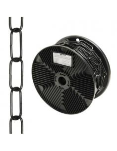 Cadena Decorativa Lisa Negra 3,4x43 mm. Rollo 20 metros - Imagen 1