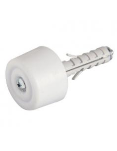 Tope Puerta Maurer Atornillar Con Taco y Tornillo Blanco - Imagen 1