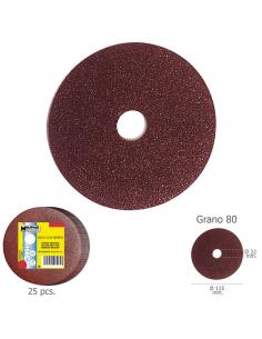 Disco Lija Hierro 115x22 mm. Grano  80 (Paquete de 25 unidades) - Imagen 1