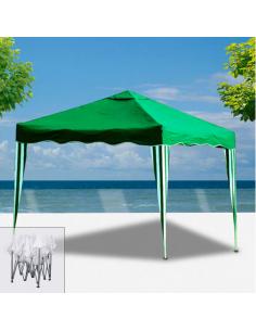 Pérgola Papillon 3x3 Metros Plegable Verde - Imagen 1