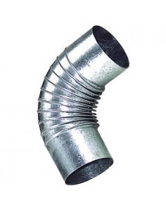 Codo Estufa Galvanizado de 130 mm. 90°. - Imagen 1