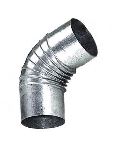 Codo Estufa Galvanizado de  100 mm. 45°. - Imagen 1