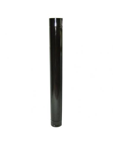 Wolfpack Tubo de Estufa Acero Vitrificado Negro Ø 150 mm.  Ideal Estufas de Leña, Chimenea, Alta resistencia, Color Negro - Imag