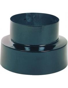 Reducción Estufa Vitrificado Color Negro de 120 a 100 mm. - Imagen 1