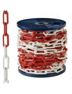 Cadena Plastico Bicolor   8 mm.  Rollo 25 metros - Imagen 1