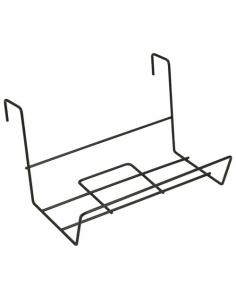 Soporte Para Jardinera Balcon Acero Plastificado Negro 41x18 cm. - Imagen 1