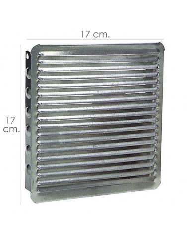 Rejilla Ventilacion Empotrar 17x17 cm. Aluminio - Imagen 1