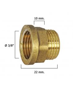 Alargadera Hexagonal Pulida 3/8x10 - Imagen 1