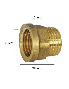 Alargadera Hexagonal Pulida 1/2x10 - Imagen 1