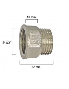 Alargadera Hexagonal Cromo 1/2x10 - Imagen 1