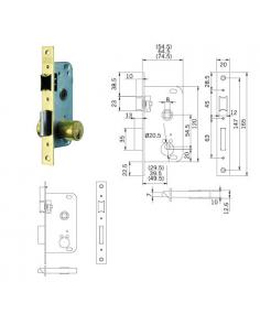 Cerradura Tesa 2000-hl/50 - Imagen 1