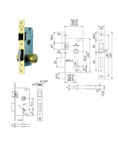 Cerradura Tesa 2002-hl/40 - Imagen 1