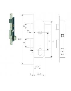 Cerradura Tesa 2220/12/nm - Imagen 1