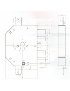 Cerradura CR 2151 PEN 2